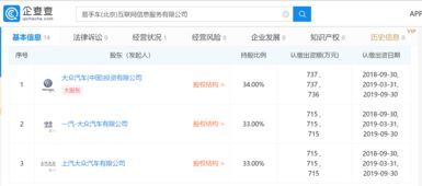 大眾攜手南北大眾成立易手車公司，布局互聯網信息服務市場
